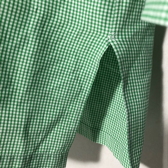 Charvet Dress Shirt Green White Check France Sz 43 - Picture 3 of 7
